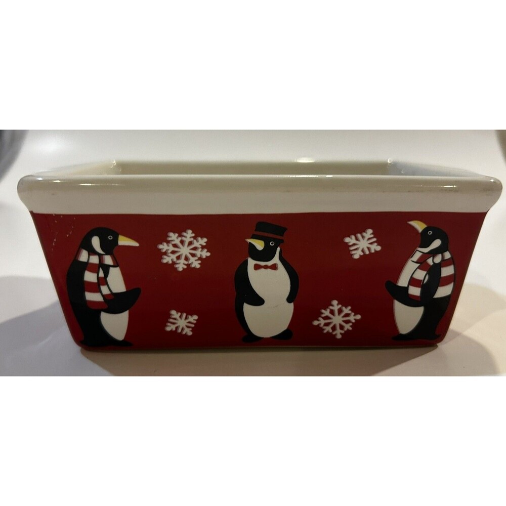 Nantucket Home : Santa Penguins Mini Loaf Pan